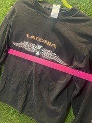 – T-shirt 2002 Motorcycle Rally Laconia New Hampshire Large Small Hole As Shown