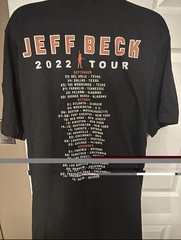 Jeff Beck 2022 Tour T-Shirt Sz LARGE NWOT 100% Combed Cotton Band Merch