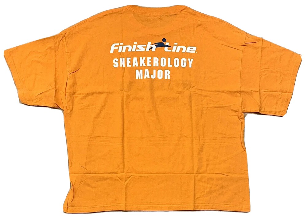 Extra Curricular • Finish Line Sneakerology T-shirt 2XL 100% Cotton Orange XXL