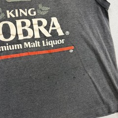 Vintage King Cobra Shirt Mens XL Gray Sleeveless Stony Creek Beer Graphic Tank