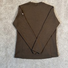 KUHL Konflikt Henley Shirt Mens Small Long Sleeve Brown Waffle Pullover