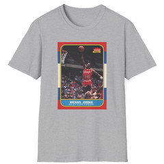 Michael Jordan Rookie Card T-Shirt – Vintage 1986 Fleer Basketball #57 PSA 10