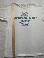 Vintage 1995 Davis Cup NEC Caesars Palace Las Vegas Diadora T Shirt USA XL