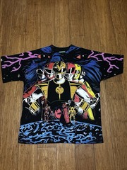 Mighty Morphin Power Rangers Modern AOP Size Large Vante This Is Not A Shirt