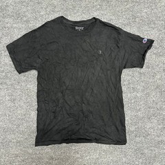 Champion T-Shirt Mens Size M Black Short Sleeve Crew Neck Athletic Embroidered