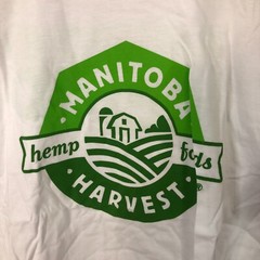 Sustainable Edition American Apparel NWT White Manitoba Har Hemp Foods L t-shirt