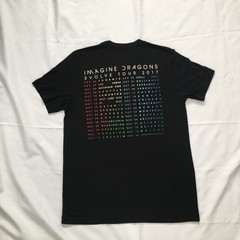 Imagine Dragons T Shirt L Black Evolve Tour 2017 Short Sleeve Band Music Unisex.