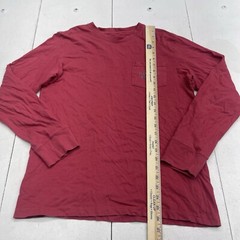 The Normal Brand Red Long Sleeve Pocket T Shirt Mens Size Large