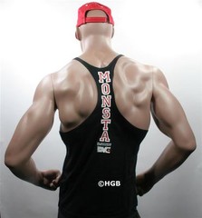 Monsta Clothing Workout Bodybuilding Wear TRAIN Racerback Mens Tank Top NEW