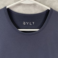 BYLT T-Shirt men’s Large Drop Cut Lux Short Sleeve Blue Premium Basics Lifestyle