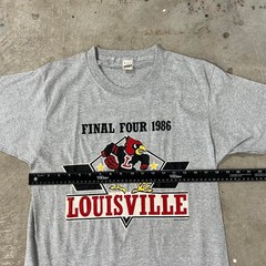Vintage 1986 Louisville Cardinals Final Four Screen Stars made in USA Tee L