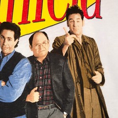 SEINFELD Shirt Mens 2XL XXL White Cast JERRY KRAMER GEORGE Casual NWT
