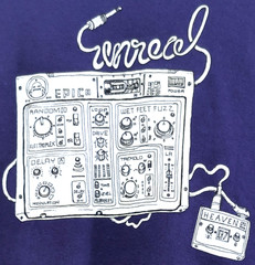 Unreal Mixing Board Large Purple Shirt 20.5″ W X 28″ L Epic Random Delay Wet