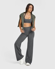 Yoga Pants Women High Waist Stretch Casual Soft Straight Leg Bottoms Darkgrey…