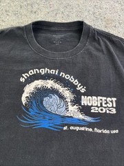 Shanghai Nobby’s Adult Large Black T Shirt Rare Nobfest II 2013 Music Festival
