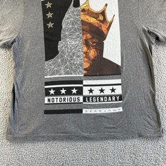 Sean John T Shirt Mens 2XL XXL Gray Pullover Graphic Tee Notorious Legendary *
