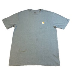 Carhartt Pocket T-Shirt Men’s Large Blue Loose Fit Workwear Outdoors Dad Worker