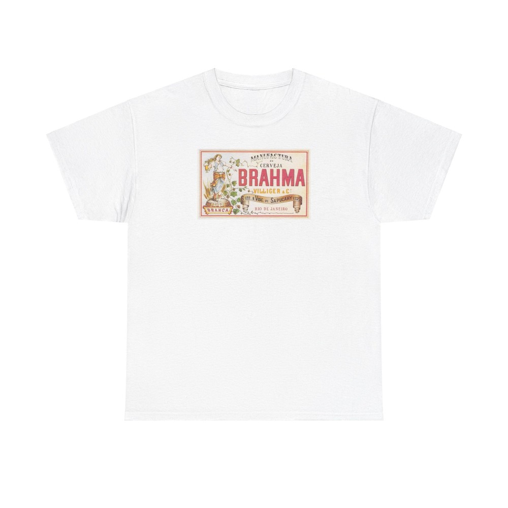 Brahma Cerveja Brazilian Beer Rio de Janeiro Unisex Heavy Cotton Tee
