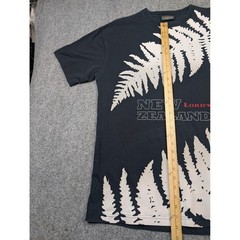 New Zealand Kiwi Fern Shirt Mens XL Black Lords Cricket Graphic Tee