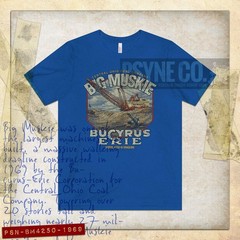 Big Muskie Model 4250-W Dragline 1969 Vintage Men’s T-Shirt