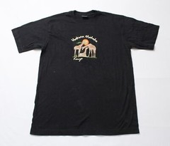 Airborn Unisex Hakuna Matata Kenya Embroidered S/S T-Shirt LB3 Black Large