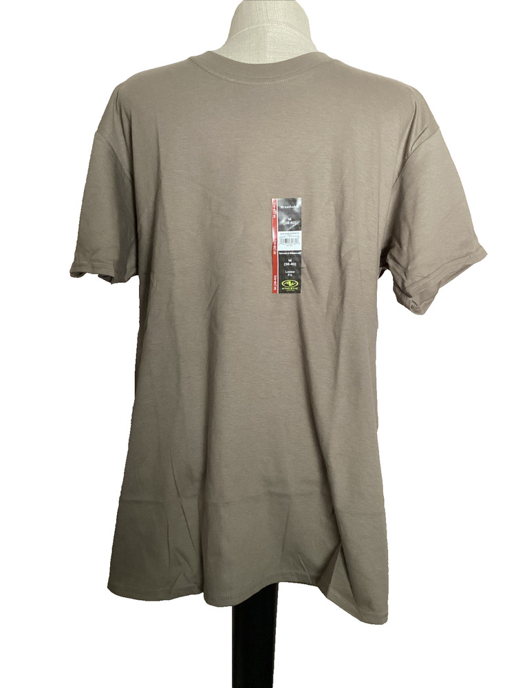 ATHLETIC WORKS Breathable Taupe Short Sleeve Crew Neck T-Shirt Sz M*