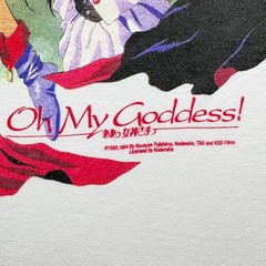 Vintage 1993 Oh My Goddess! Anime Promo Fashion Victim T-Shirt Mens XL White
