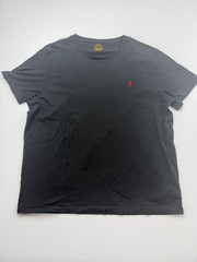Polo Ralph Lauren Shirt Mens 2XL Black Custom Slim Fit Red Pony Logo Tee