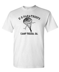 US PARATROOPS camp toccoa wwii ww2 army – Mens Cotton T-Shirt