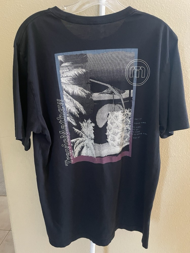 Travis Matthews Men’s White T-Shirt Short Sleeve Large