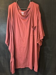 KingSize Men’s 10XL Big Burgundy Pocket T-Shirt Short Sleeve Cotton Blend Tee