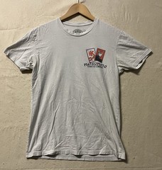 MATSUMOTO SHAVE ICE HAWAII T SHIRT SMALL BEIGE 2 SIDED Distressed See Pics