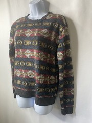 Brooklyn Men’s Aztec Print Shirt Size Small Street Wear Fall Winter Warm
