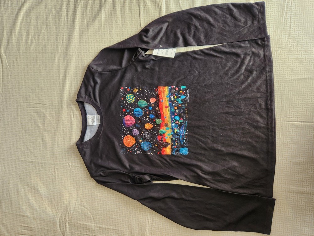 Albuquerque International Balloon Fiesta Long Sleeve Black sparkle Shirt Large