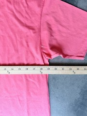 VTG Mens Sz Large HANES Heavyweight 50/50 Salmon T Shirt Short Sleeve Single Sti
