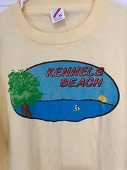 Kennels Beach Vintage 90’s T-Shirt, Yellow/Blue, XL