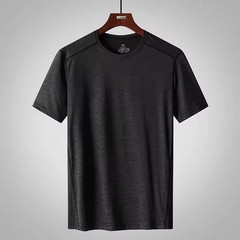 Men Big & Tall T-Shirt 6XL 7XL 8XL Casual Short Sleeve Polyester Stretch