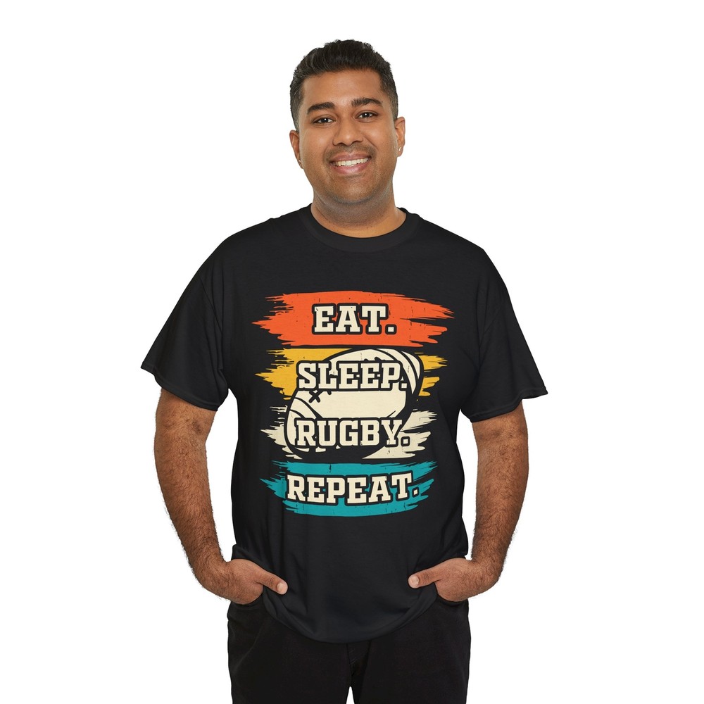 Rugby Evolution T-Shirt | From Caveman to Rugby Pro Tee | Funny Sports Gift
