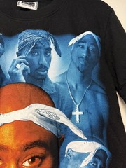 2Pac Shakur”All Eyez On Me” Vintage Black Short Sleeve Graphic T-Shirt Medium