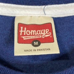 Homage T Shirt Mens Blank Blue Medium M Heathered M