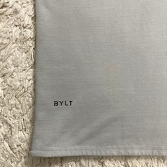 BYLT Shirt Mens Large Gray Performance Crew Neck Lux Short Sleeve Tee