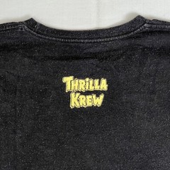 Thrilla Krew Surf Shirt Men’s L Black Gorilla Town & Country Hawaii Skate 2238