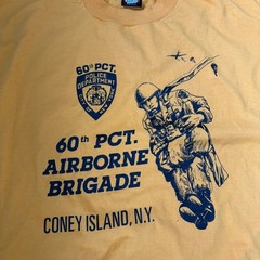VTG NYPD 60th Precinct Airborne Brigade Coney Island Shirt Mens XL Made USA