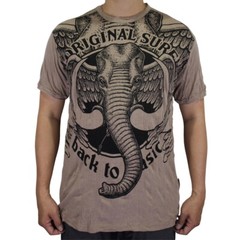 SURE Elephant Men T-Shirt Ganesha Ganesh Hindu Yoga Bohemian Vintage Casual SU07