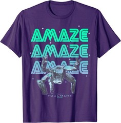 Project Hail Mary Amazing Rocky The Alien Neon Portrait T-Shirt