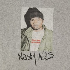 Supreme Nast Naz Shirt Mens Size Large Gray Streetwear Fashion
