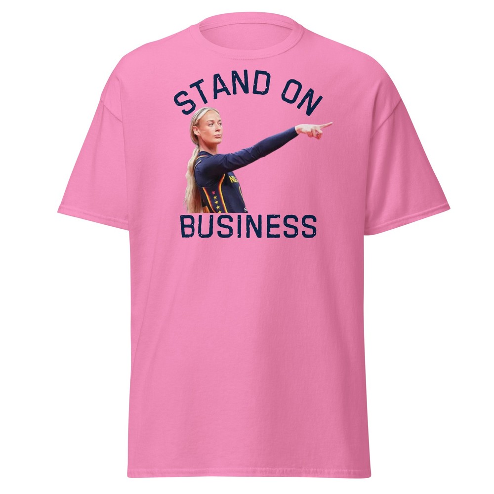 Sophie Cunningham Shirt Stand On Business Finger Point Indiana Basketball Tee