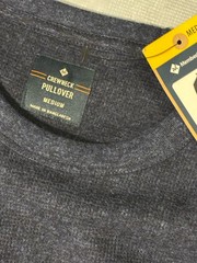 Members Mark Mens Pullover Medium Size Blue Long Sleeves Top NWT