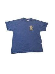 Vintage 90s NYPD Police Department Embroidered Navy T-Shirt Size XL