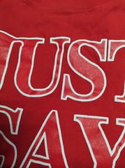 Vtg? Trend Basics “Just Say HO! Red T-Shirt” Size XL~Retro